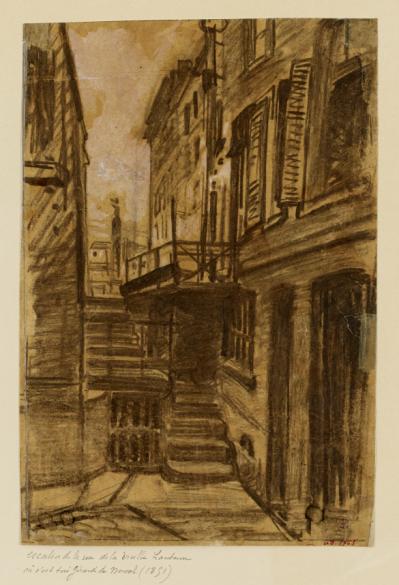 La rue de la Vieille Lanterne : escalier | Paris Musées