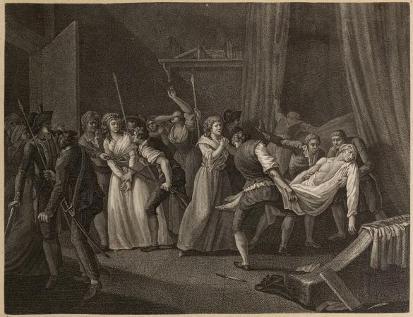 Assassinat de Jean-Paul Marat par Charlotte Corday le 13 juillet 1793.  Révolution française. | Paris Musées