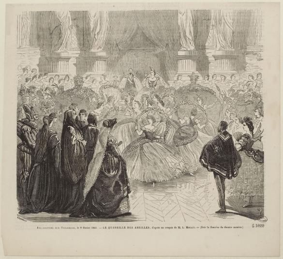 Bal costumé aux Tuileries, le 9 février 1863. - Le quadrille des abeilles |  Paris Musées