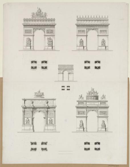 Plans et élévations de l'Arc de Triomphe | Paris Musées