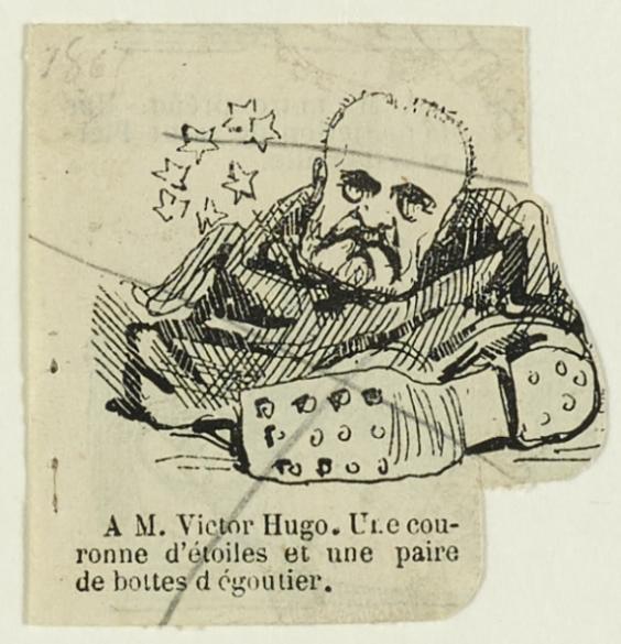 Caricature de Victor Hugo, La vie parisienne 23 décembre 1865 | Paris Musées