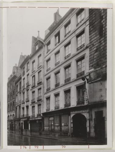 74, 72, 70 rue François Miron (îlot nº16), 4ème arrondissement, Paris. |  Paris Musées