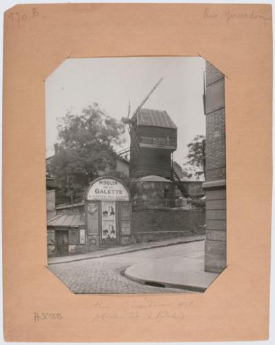 Moulin de la galette dit "Le Radet", 1 rue Girardon, Montmartre, 18ème  arrondissement, Paris. | Paris Musées