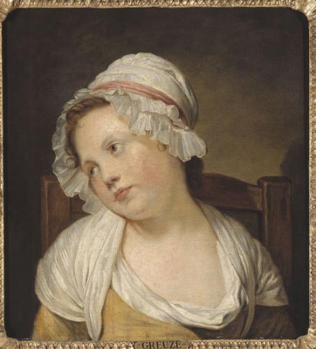 Portrait de petite fille au bonnet blanc | Paris Musées