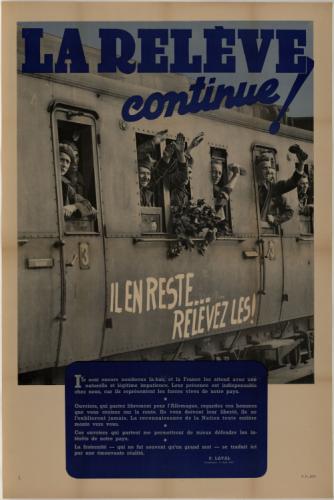 La relève continue! Il en reste... Relevez les! (Pierre Laval, Compiègne,  11 août 1942) | Paris Musées