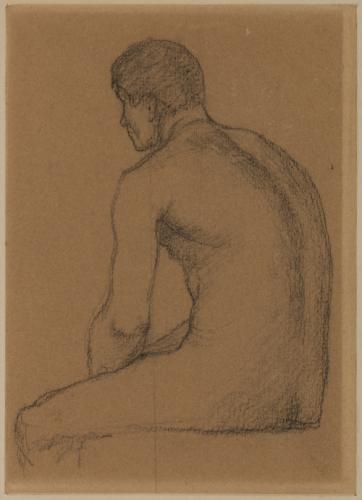Homme assis nu, de dos (MCB 47) | Paris Musées